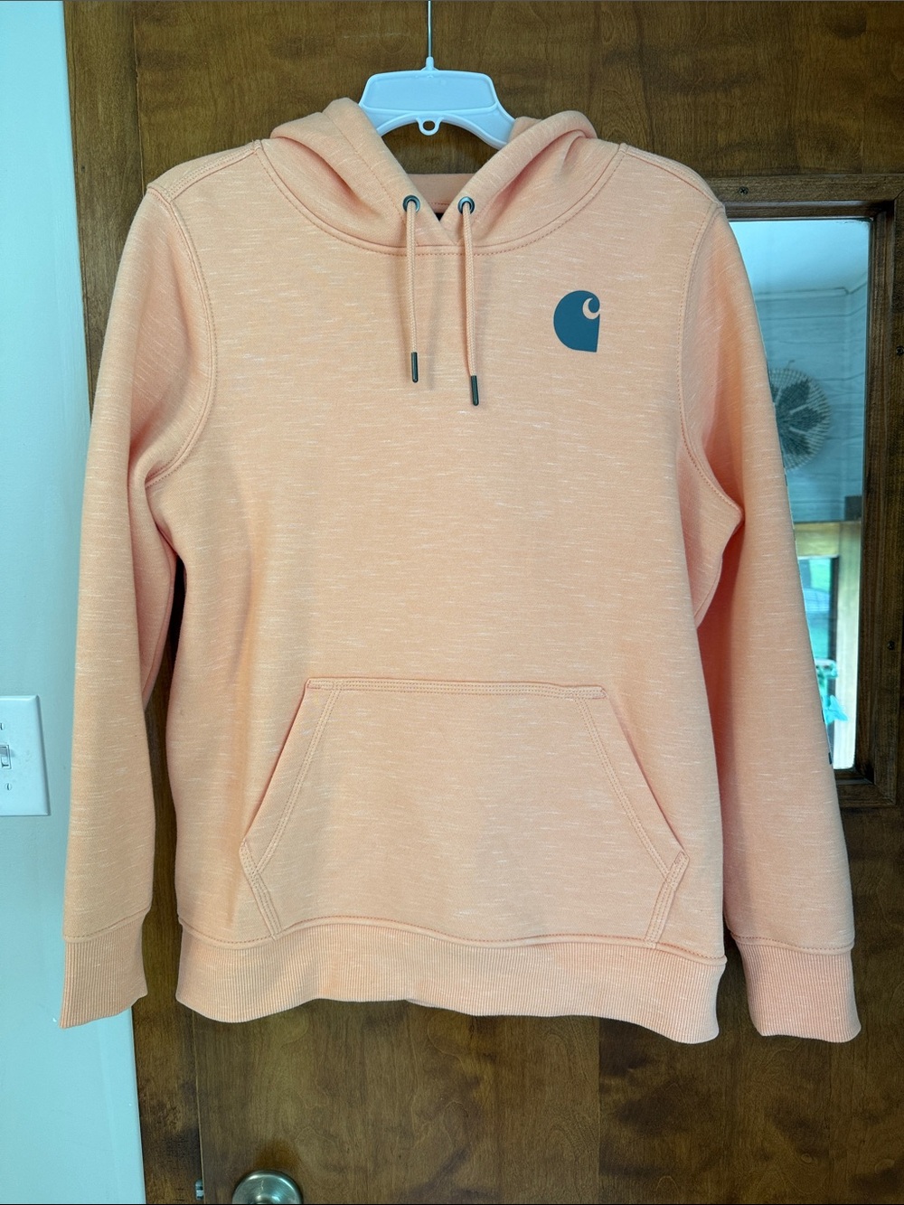 Carhartt Peach Pullover Hoodie with Chest Logo